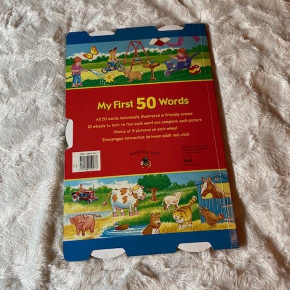 My First 50 Words Children's Board Book Vintage - Picture 3 of 6